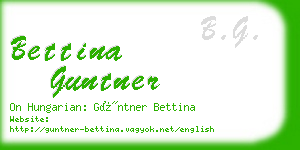 bettina guntner business card